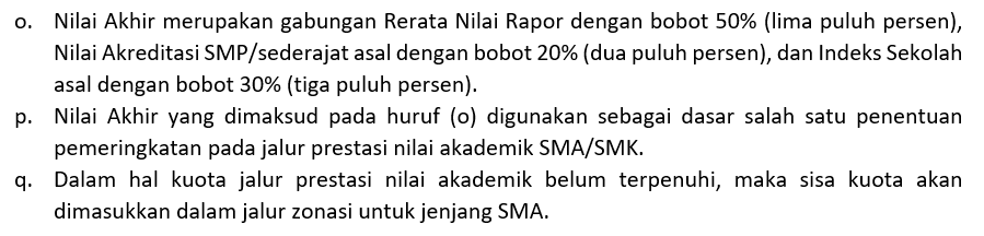 Jalur Prestasi Nilai Akademik Smk Negeri Darul Ulum Muncar Banyuwangi